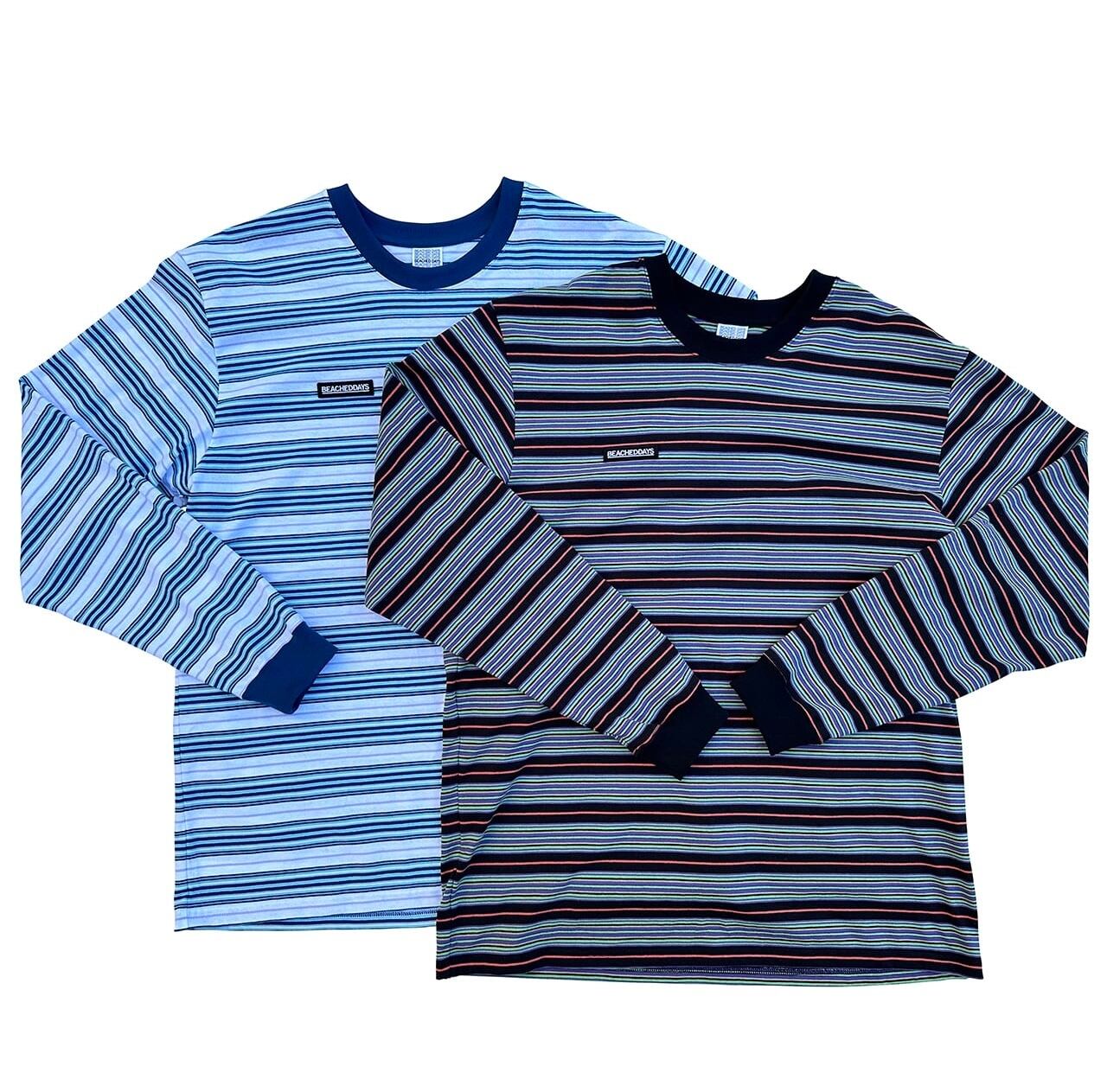 BEACHED DAYS ビーチドデイズ / ドライ マルチボーダー L/S Tee