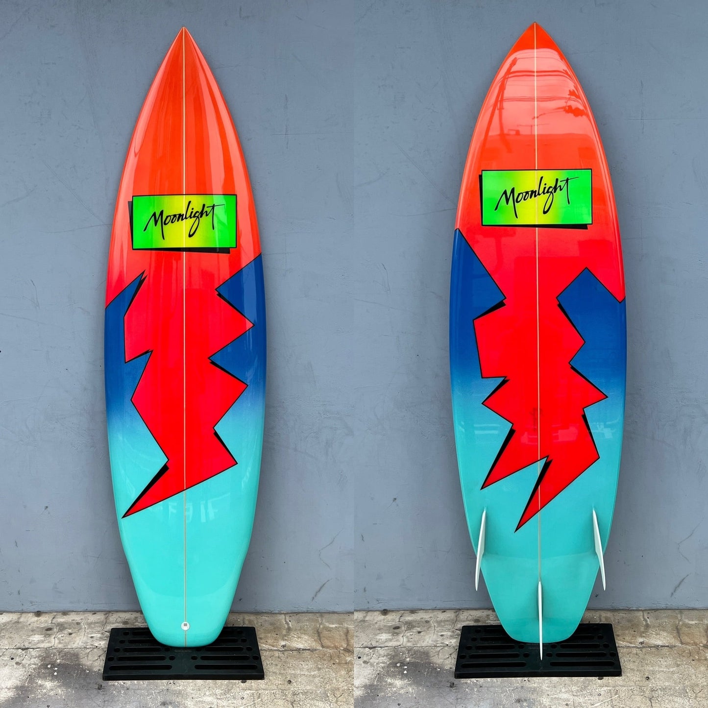MOONLIGHT GLASSING / ムーンライトグラッシング MOON ONE 5'11" #MO-2 RED&BLUE