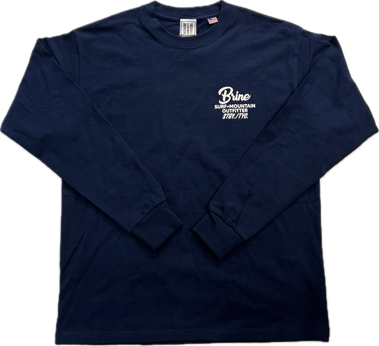 WOW x BRINE SHOP L/S TEE ブラインオリジナル ロングスリーブTシャツ
