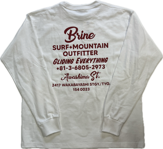 WOW x BRINE SHOP L/S TEE ブラインオリジナル ロングスリーブTシャツ