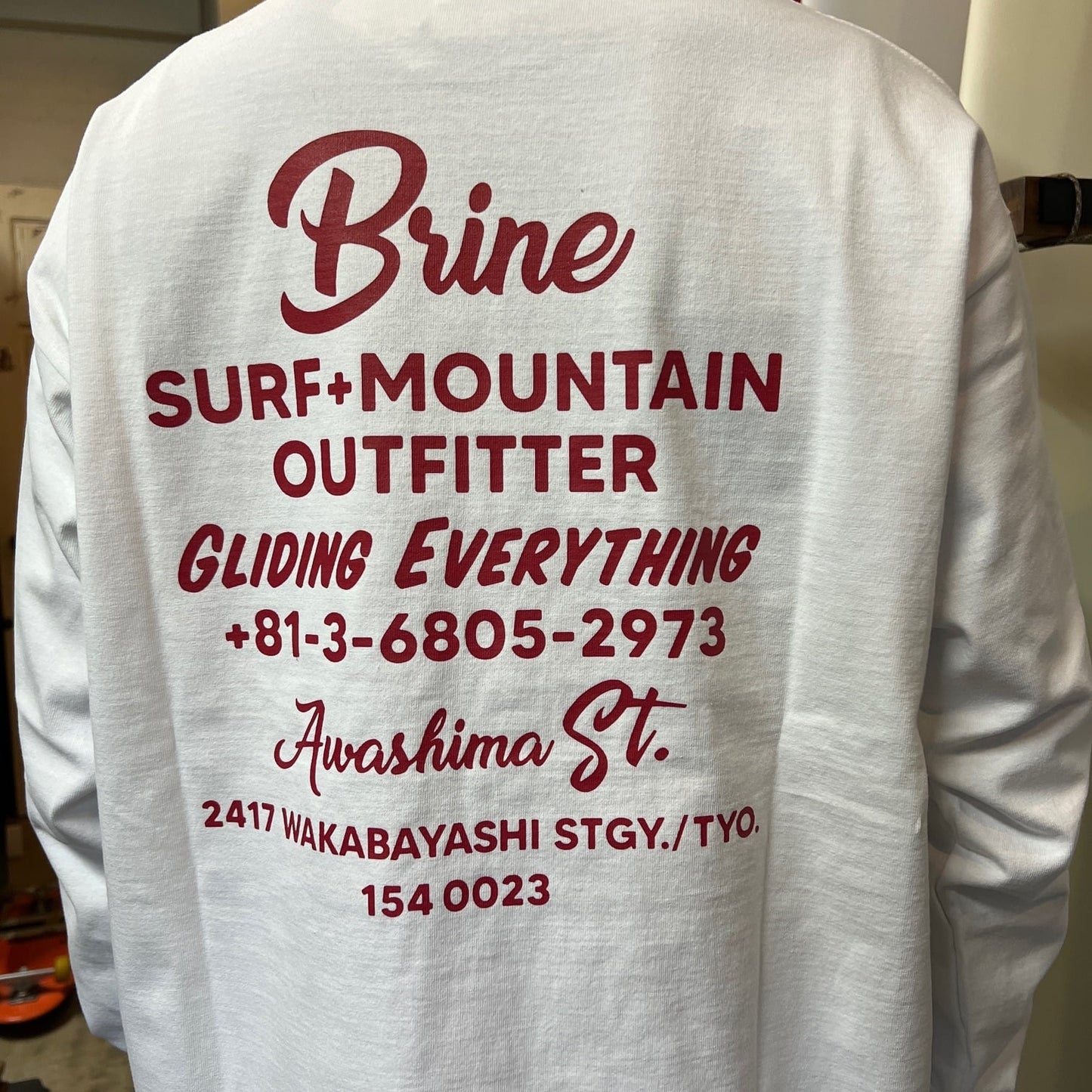 WOW x BRINE SHOP L/S TEE ブラインオリジナル ロングスリーブTシャツ