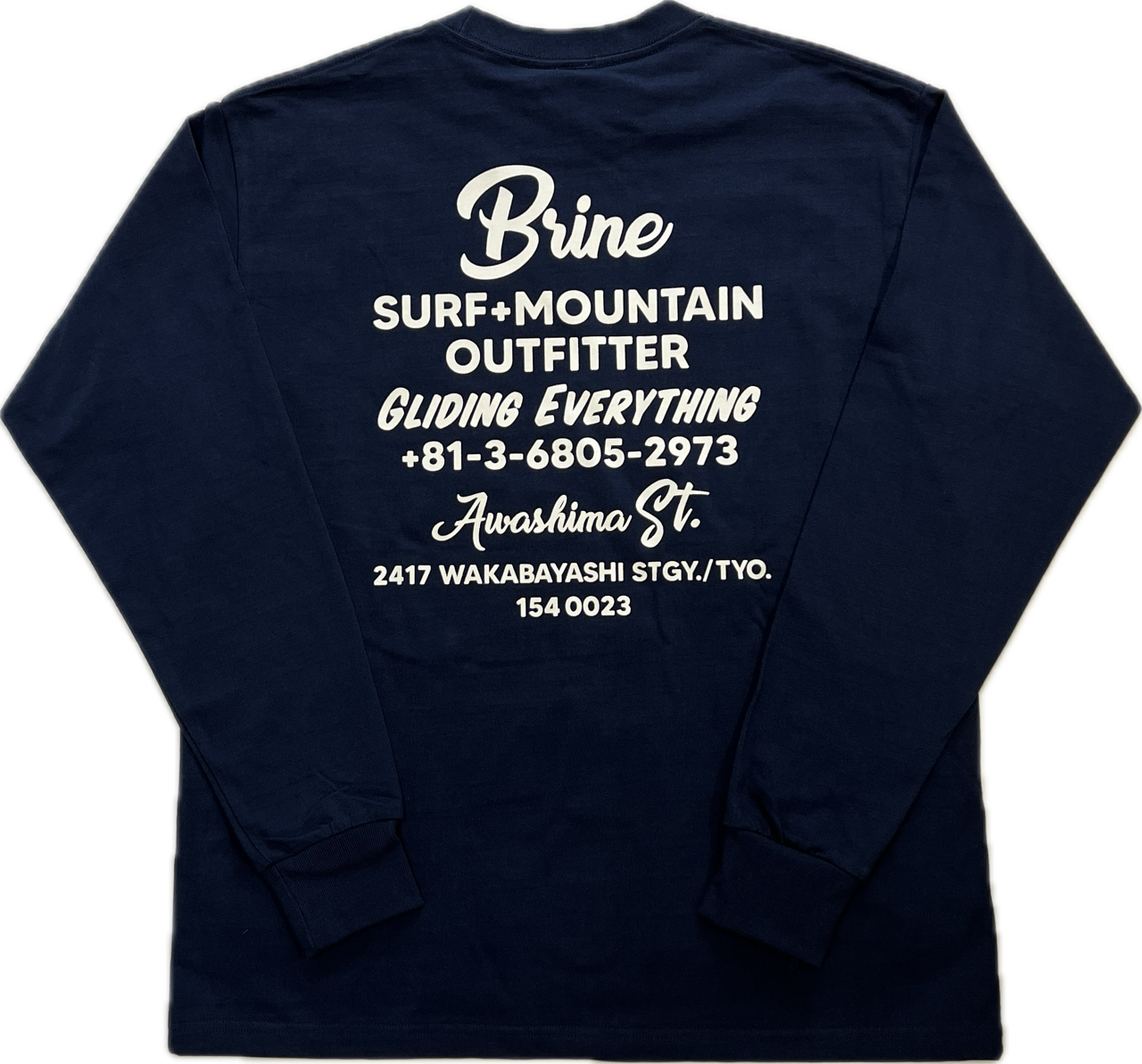 WOW x BRINE SHOP L/S TEE ブラインオリジナル ロングスリーブTシャツ