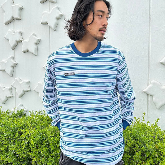 BEACHED DAYS ビーチドデイズ / ドライ マルチボーダー L/S Tee