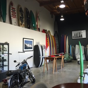 california surf christenson surfboards factory showroom