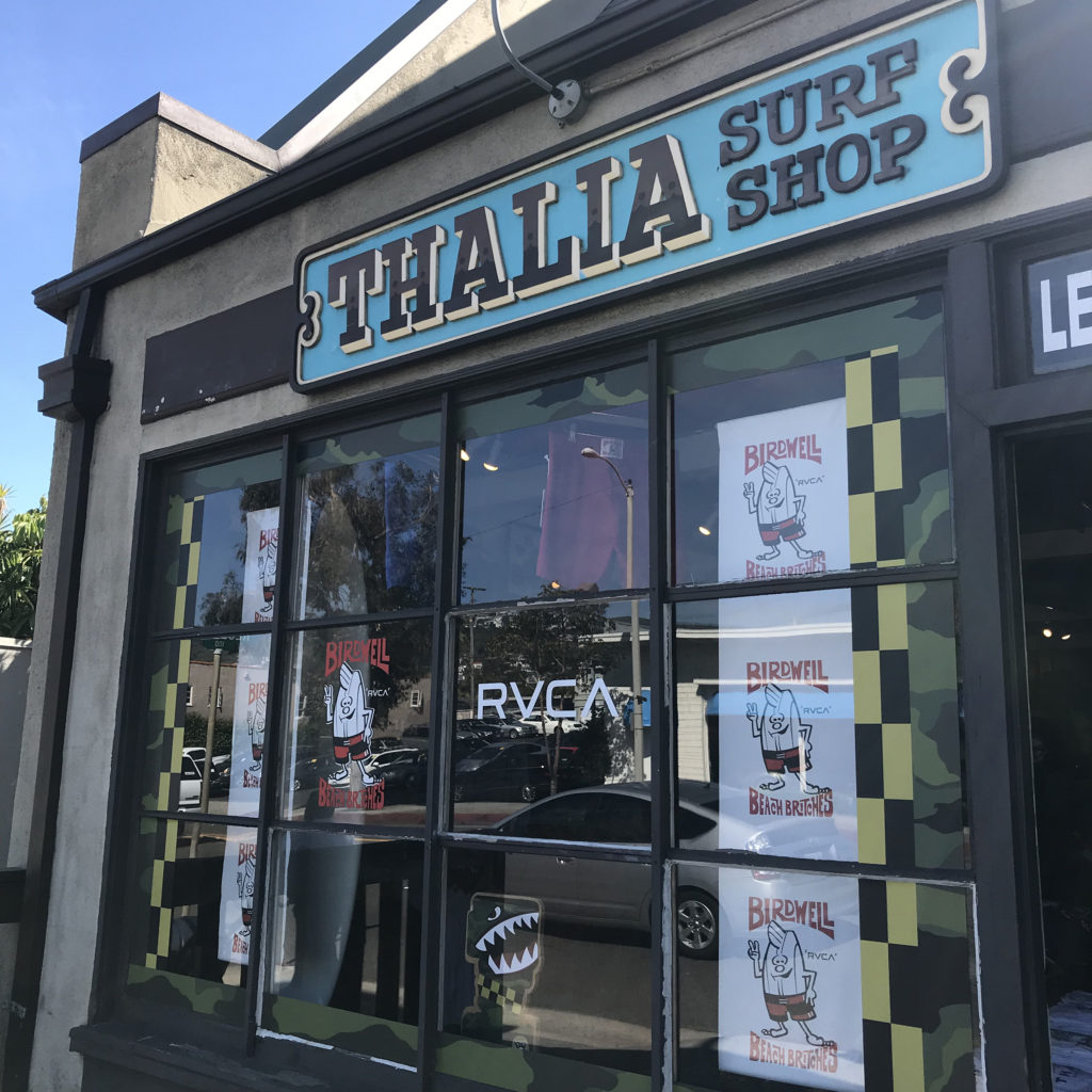 ブライン　カリフォルニア　トリップ　ブログ　thallia surf shop 