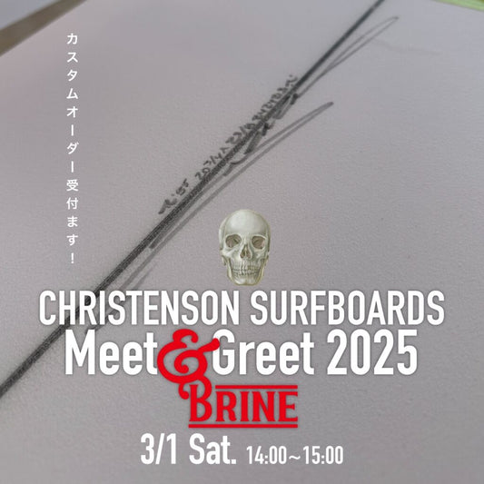 3/1(sat) CHRISTENSON来店します！