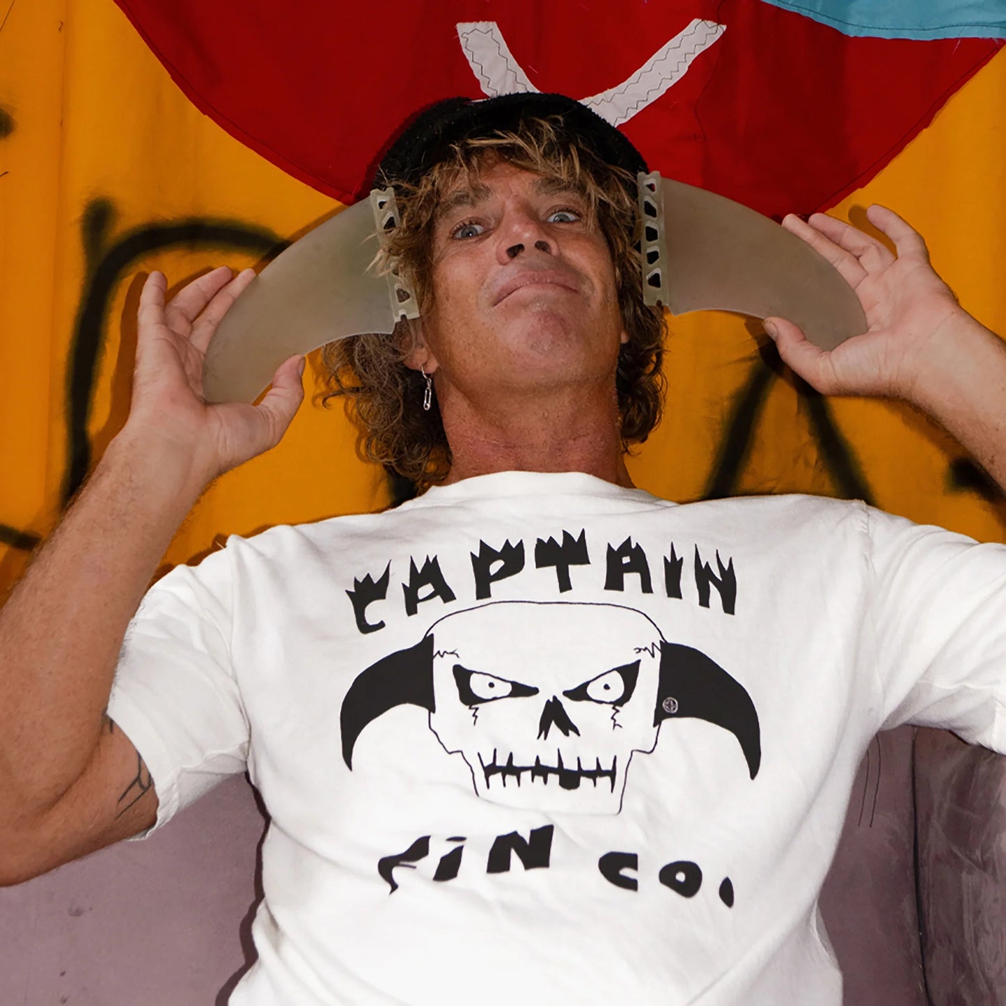 ［CAPTAIN FIN］TWIN FIN SKULL SS TEE