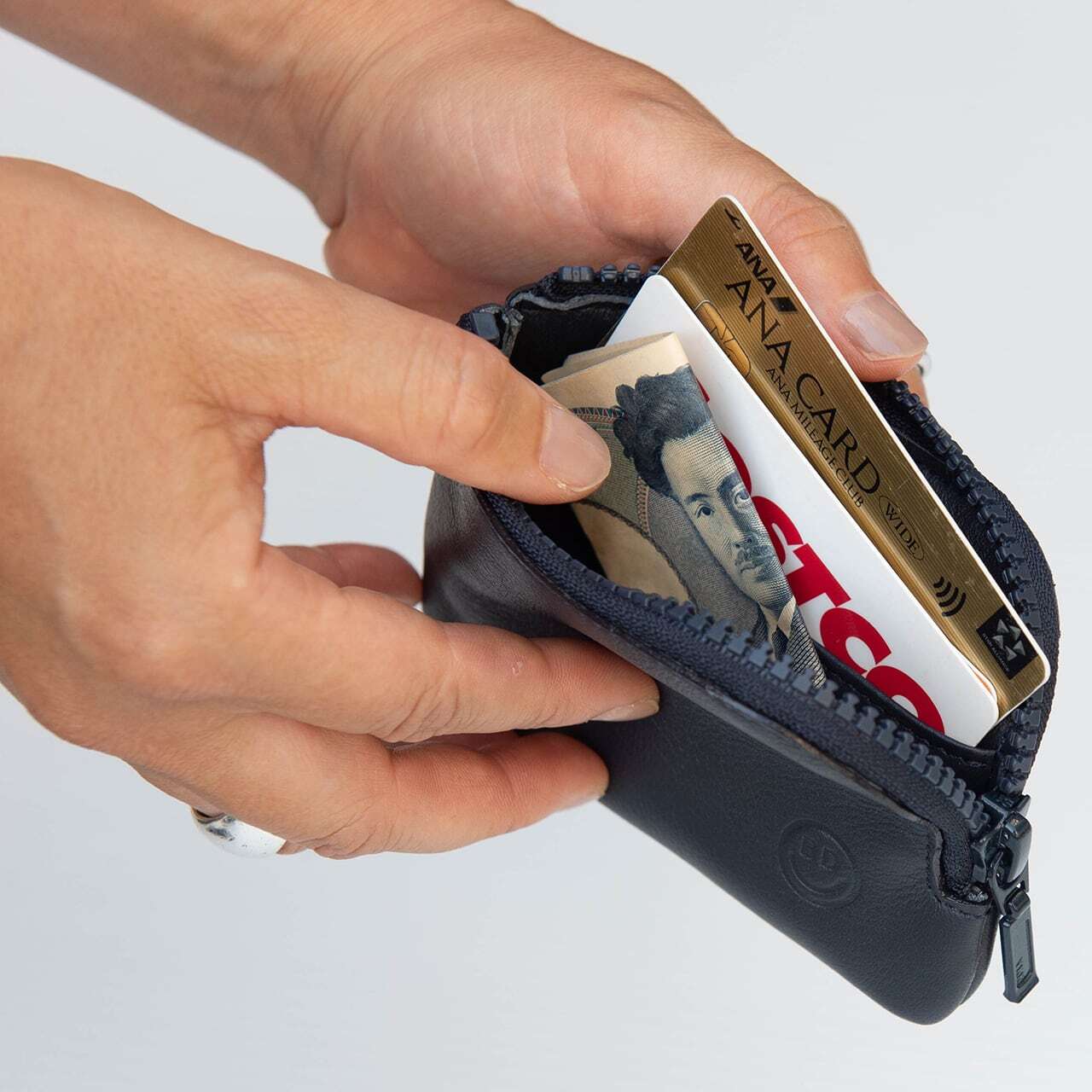 BEACHED DAYS ビーチドデイズ / ウォッシャブルレザーウォレット