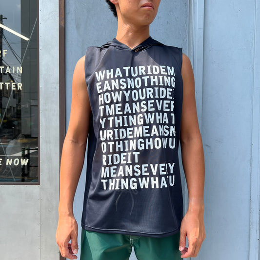 AIDENTIFY /アイデンティファイ SUNGUARD TEE / SLEEVELESS HOODY "INDEX"