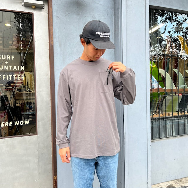 BEACHED DAYS ビーチドデイズ /ベーシック ポケット L/S Tee