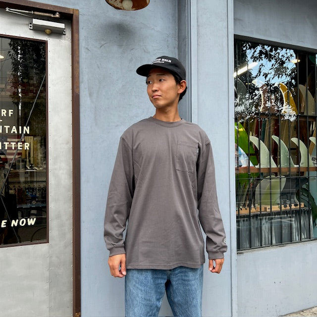 BEACHED DAYS ビーチドデイズ /ベーシック ポケット L/S Tee