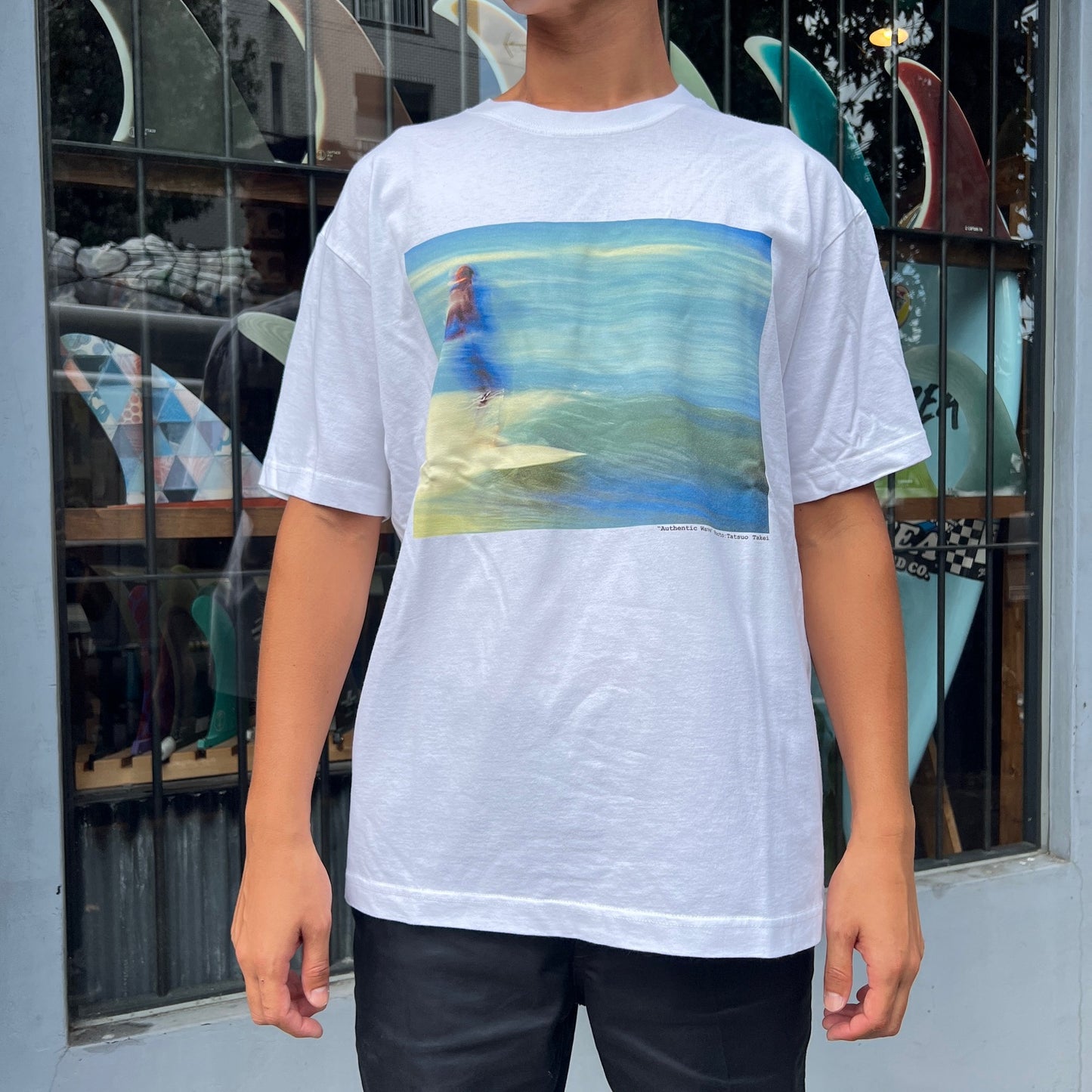 BRINE × AUTHENTIC WAVE  PHOTO TEE　"FLOWING"