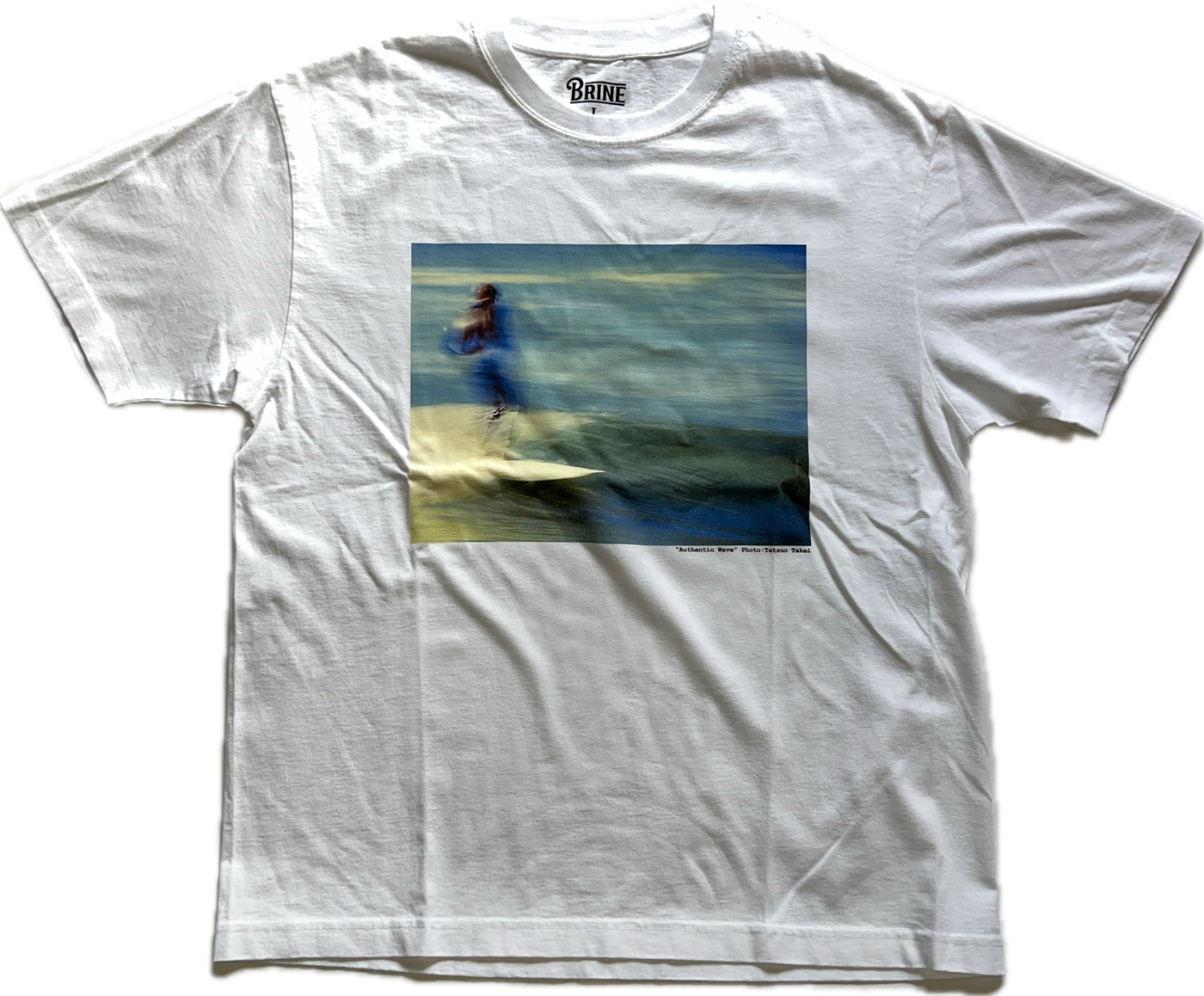 BRINE × AUTHENTIC WAVE  PHOTO TEE　"FLOWING"