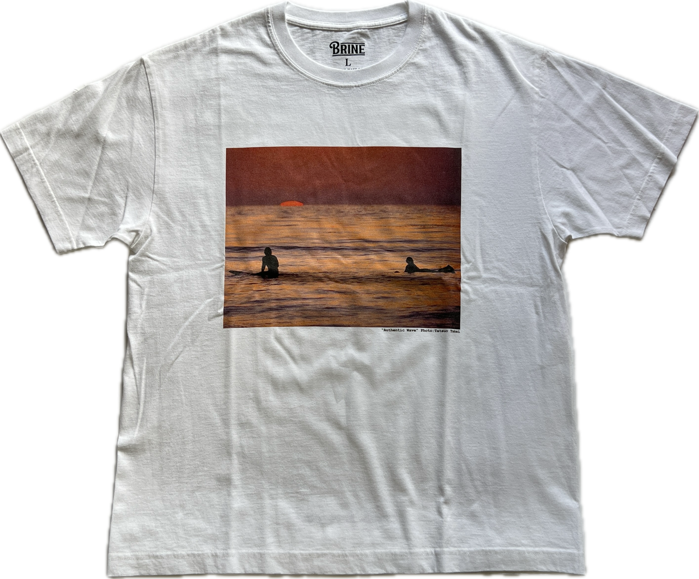 BRINE × AUTHENTIC WAVE  PHOTO TEE　"A PERFECT DAY"
