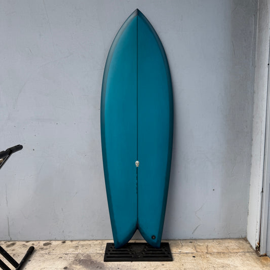 CHRISTENSON SURFBOARD/クリステンソン 　FISH 5'6" Teal tint  JAPANシェイプ