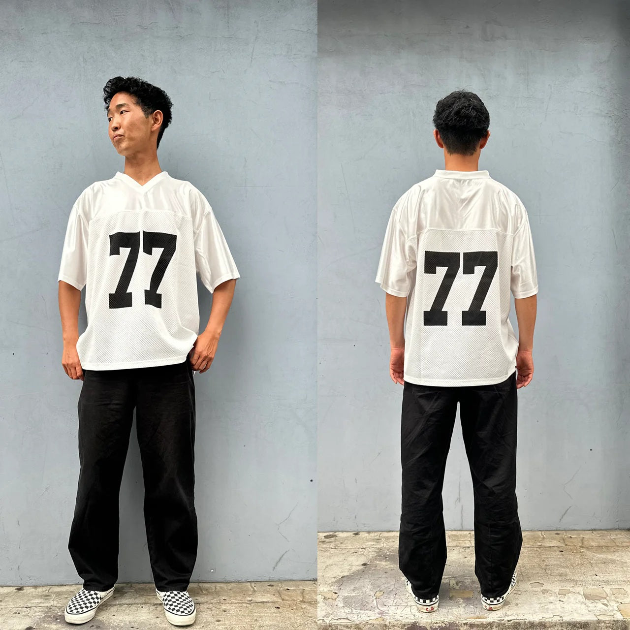 店舗限定】BEACHED DAYS × BLUCO メッシュフットボールTシャツ – BRINE