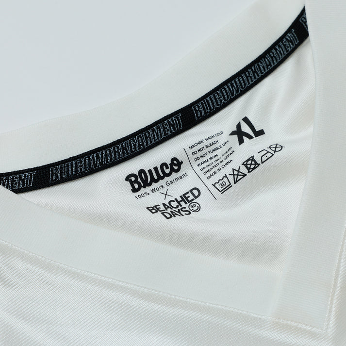 【店舗限定】BEACHED DAYS × BLUCO メッシュフットボールTシャツ