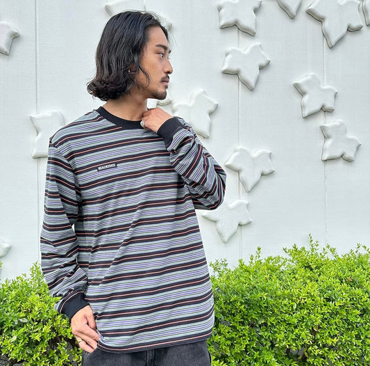 BEACHED DAYS ビーチドデイズ / ドライ マルチボーダー L/S Tee