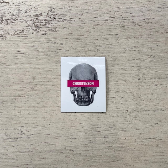 CHRISTENSON SKULL Sticker Small,Medium,Large